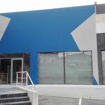 Façade bleue